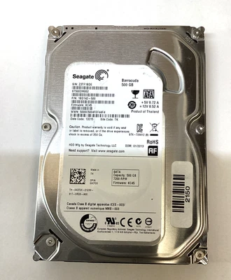 9CF26 ST500DM002 DELL 500GB 7.2K RPM LFF 3.5" SATA 16MB HDD HARD DRIVE 09CF26  - Image 1 of 4