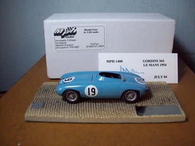 1/43 TIM DYKE MPH MODELOS GORDINI 36S LE MANS 1954 #19 J.BEHRA/A.SIMON Foto 1 de 4