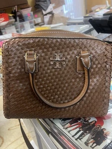 Tory Burch Handtasche braun gewebt - Bild 1 von 2