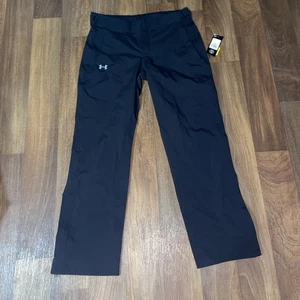 UNDER ARMOUR Pantaloni da Pioggia Donna UA Storm Proof Impermeabili Nero Taglia Media Nuovi con etichette - Foto 1 di 6