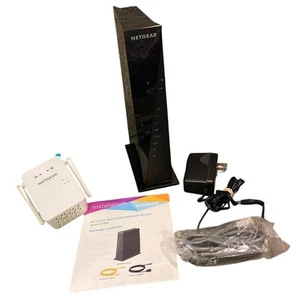 Netgear AC1750 WiFi Cable Modem Router (C6300) & Network Range Extender EX6100v2 - Afbeelding 1 van 12