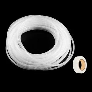 Spiral Cable Wrap 42.7ft/13M 6mm Cable Sleeve Cord Organizer Flexible PE White - Photo 1/5