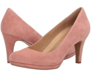 Naturalizer Suede Platform Pump Michelle Pink Peony 9.5 - Picture 1 of 5