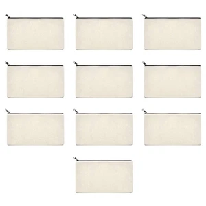 10-Teiliges Stiftetui, Beige Leinwand-Make-- Multifunktionale Tasche2915 - Photo 1/6