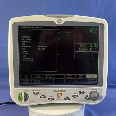GE Dash 5000 Patient Monitor Multiparameter System Ref: 2035598-302 - Image 1 of 4