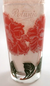 Vintage PETUNIA Peanut Butter Glass Tumbler Boscul 5 Retro HTF - Picture 1 of 4