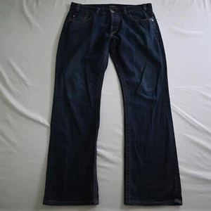 MEK 38x34 Moscow Straight Dark Wash Bold Stitch Denim Mens Jeans - Picture 1 of 9