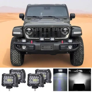 4x 4" 120W LED Work Light Bar Boat Truck ATV SUV Drive Spot Flood Projector Lamp - Picture 1 of 9