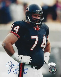 Autographed JIMBO COVERT "HOF 20" Chicago Bears 8x10 Photo - w/JSA COA - Picture 1 of 1