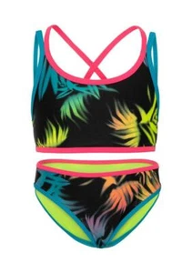 UNDER ARMOUR Little Girls 6X Tropical Spray 2-Pc Strappy Bikini Swim Set NWT - Picture 1 of 4