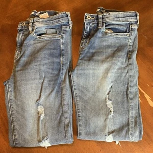 Old Navy Karate Slim Jeans Bundle Boy’s Size 12 Ripped Flex Max Stretch - Picture 1 of 7