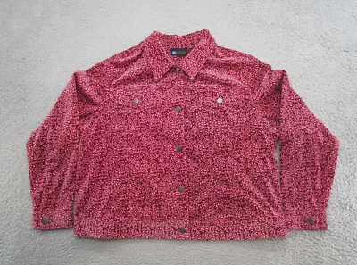 Relativity Women's Long Sleeve Button Up Collared Suede Like Jacket Size 2X - Image 1 of 4