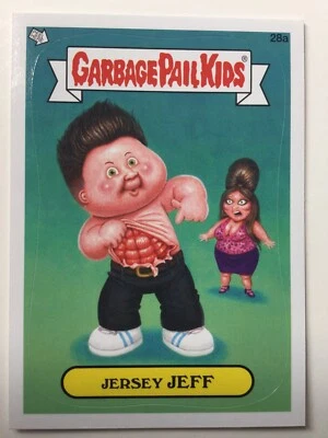 Garbage Pail Kids Topps Sticker 2012 Brand New Series 1 Jersey Jeff 28a - Image 1 of 2