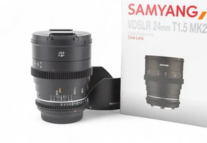 Samyang 24mm T 1.5 II MK2 VDSLR obiettivo cine lens Canon EF LIKE NEW - Bild 1 von 11