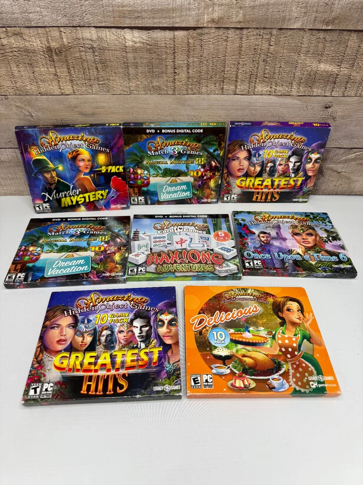 Adventure Hidden Object PC Games Collection 8 Pack puzzle Adventure - Image 1 of 4