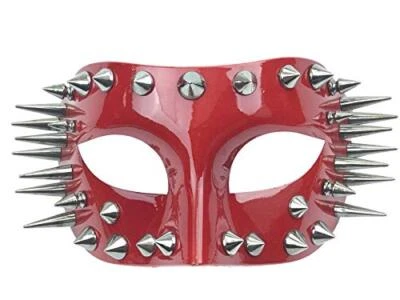Steampunk Masquerade Mask Spike (Red) - Image 1 of 3
