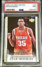 KEVIN DURANT PHOENIX SUNS 2007-08 Upper Deck UD Star Rookie basketball RC  PSA 9