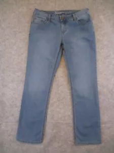Natural Reflections Jeans Womens 8P PETITE Blue Denim Straight Low Rise 31x28 - Picture 1 of 11