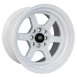 16x8 +20 MST Time Attack 01T 4x100 Glossy White Wheels (Set of 4) - Picture 1 of 2