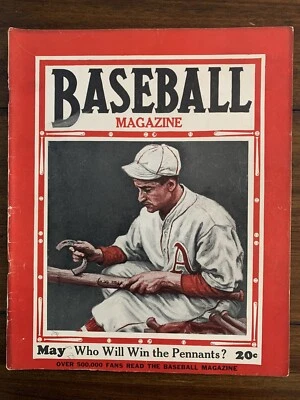 1930 Baseball Magazine Al Simmons Cover Jimmie Foxx Rogers Hornsby Rube Waddell - Image 1 of 4