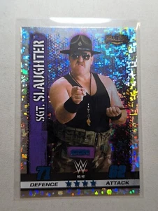 2017 Topps WWE Slam Attax 10th Edition Champion Sgt Slaughter - FOIL - LP - Foto 1 di 1