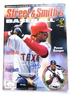 Juan Gonzalez Signed Autograph Magazine Street & Smith 1997 Rangers JSA AH04550 - Picture 1 of 4