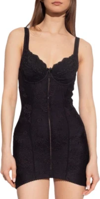 Mini Vestido Lencería Jacquard Floral Negro Balenciaga FR:38/US:6 $2250 Foto 1 de 4