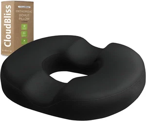 Donut Pillow Seat Cushion Chair Pad for Tailbone Pain Relief and Hemorrhoids,... - Picture 1 of 1
