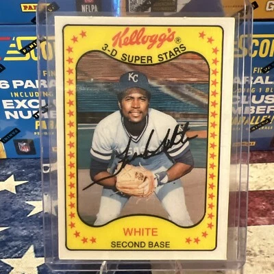 1981 KELLOGG'S 3-D SUPER STARS #34 FRANK WHITE  KANSAS CITY ROYALS  - Image 1 of 2