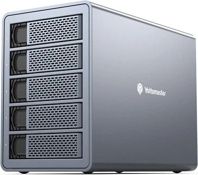 5 Bay Festplattengehäuse Typ C Daisy-Chain für 2,5" 3,5" SATA HDD SSD 10 Gbit/s - Bild 1 von 4