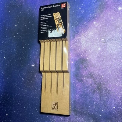 Henckels Zwilling 8 Ranuras en Cajón Cuchillo de Madera Organizador Almacenamiento ¡NUEVO!! Foto 1 de 2
