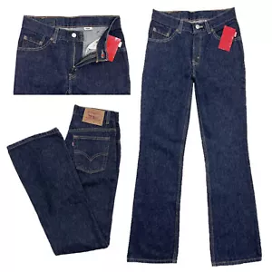 Levis 517 Boot Cut Retro Vintage Style Denim Blue Jeans Slim Fit JR Girls Womens - Picture 1 of 11