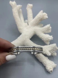 Brazalete vintage de plata esterlina y oro relleno México -#A638 - Imagen 1 de 15