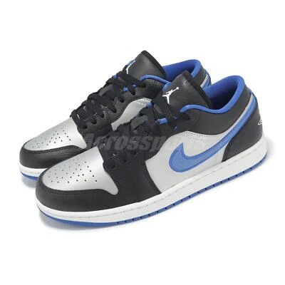Nike Air Jordan 1 Low AJ1 Negro Juego Real Hombres Zapatos Informales Tenis 553558-007 Foto 1 de 4