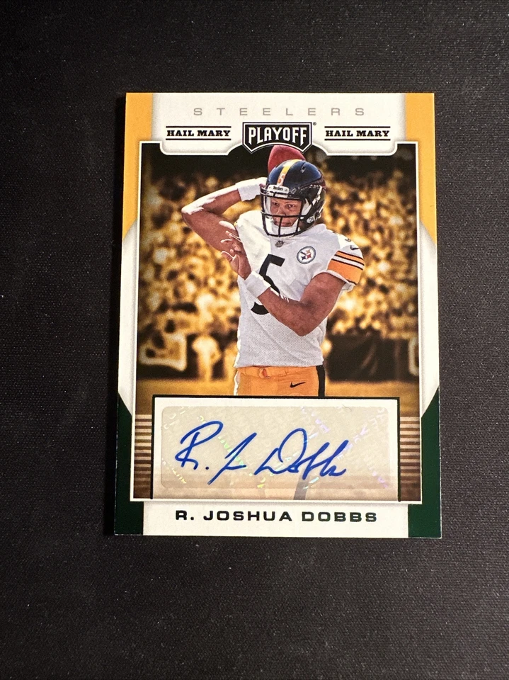 2017 PANINI PLAYOFF JOSHUA DOBBS # RPS-JD STEELERS HAIL MARY ROOKIE AUTO VIKINGS - Image 1 of 2