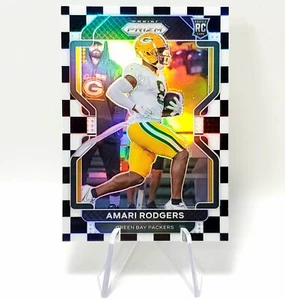 2021 Panini Prizm Amari Rodgers Rookie Black and White Checkerboard  SSP - Picture 1 of 12