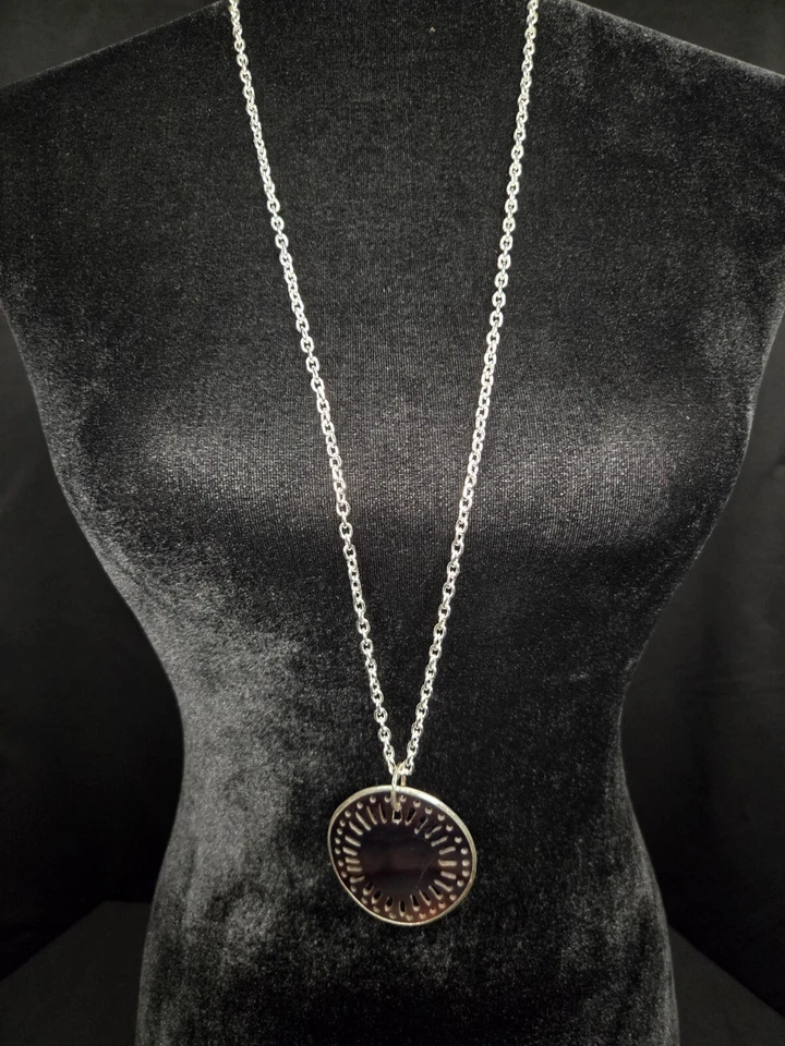 Pingente Silpada prata esterlina caneta concha tom prata 34” corrente de reposição - Imagem 1 de 1