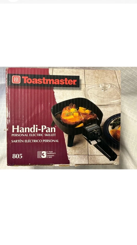 Sartén eléctrica personal Toastmaster Handy-Pan nueva en paquete #805 caja abierta Handi Pan Foto 1 de 1