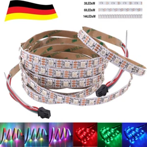 5V WS2812B 5050 RGB LED Streifen Strip 1-5m Lichtleiste Individuell Adressierbar - Bild 1 von 15