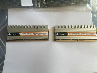 2x Corsair (2gb) 2048MB 800MHz CM2X2048-6400C5DHX 1.80V - Image 1 of 2