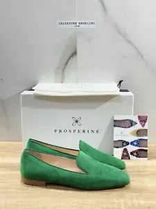 Prosperine mocassino donna in Suede Verde luxury made in italy 37.5 - Foto 1 di 6