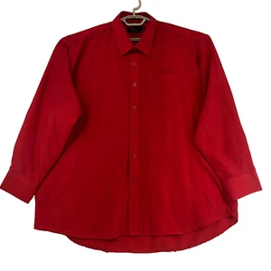Camisa Vittorino Para Hombres XXL Roja Colección Signature LS Abotonada Clásica DadCore - Imagen 1 de 9