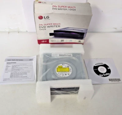 LG 24x SUPER MULTI DVD WRITER/GH24 - GH24NSB0 - Image 1 of 4