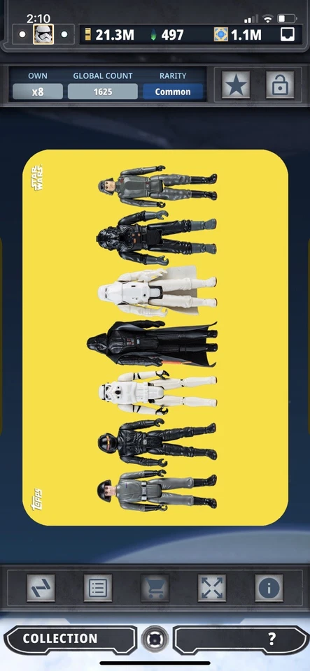 Topps Star Wars Digital Card Trader Yellow Out Of The Box Empire Award - Image 1 of 1