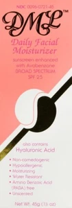 Crema hidratante facial diaria DML FPS 25 protector solar de amplio espectro sin perfume 1,5 oz - Imagen 1 de 4