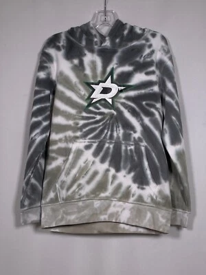 Dallas Stars NHL Tie-Dye Logo Hoodie Sweatshirt Boy's MEDIUM 8-10 NWT - Image 1 of 4