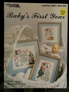 Vintage 1990 Leisure Arts Baby's First Year Embroidery Booklet # 881 - Picture 1 of 1