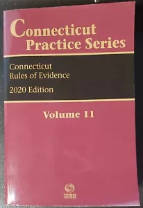 2020 Connecticut CT Rules of Evidence Vol 11 Practice series - Picture 1 of 4