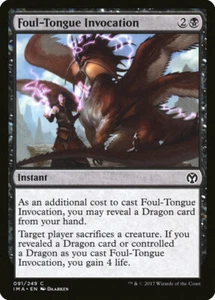 Magic MTG Tradingcard Iconic Masters 2017 Foul-Tongue Invocation 91/249 - Imagen 1 de 1