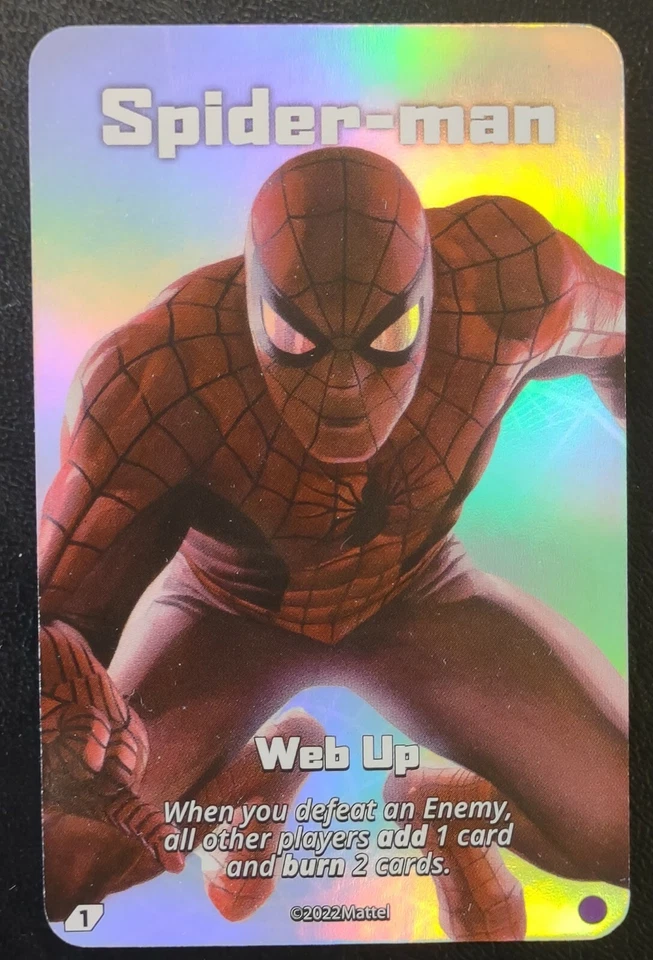 UNO Ultimate Card Game Marvel 2022 SPIDER-MAN Chase FOIL Card ULTRA RARE NM - Image 1 of 1